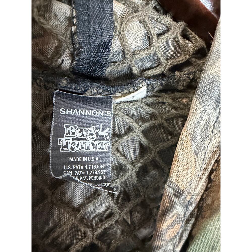 Shannon's Bug Tamer Jacket Camo Mesh Hunting Outdoors Anti Mosquito Face Net L - Picture 6 of 8